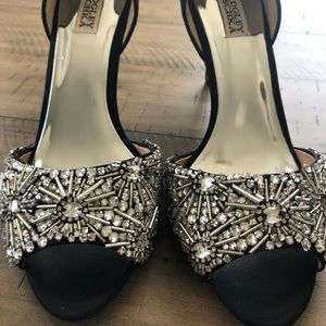 Badgley Mischka Maria Embellished D’Orsay Pumps